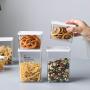 Plastic Sealed Kitchen Storage Box Transparent Food Cans Grain Dried Fruit Jar Cookie Tank Organizer Tools,Itme B