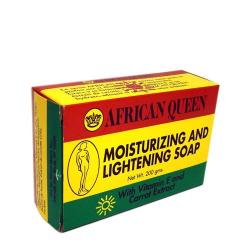 African Queen Moisturizing and Lightening Soap with Vitamin E and Carrot Extract