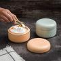 Ins Simple Macaron Ceramic Candy Storage Box Nordic Kitchen Desktop Coffee Storage Tank Multifunction Fashion Mini Tea Jar,2