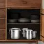 Stainless Steel Airtight Canister for Kitchen, Large Flour Coffee Bean Tea Cereal Sugar Cookie Metal Food Storage Canisters with Clear Lid and Sturdy Locking Clamp