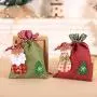 Linen Weihnachtspolster Beutel Süßigkeiten Bonbons Geschenke Beutel für Weihnachten Kinderbedarf Schneemann