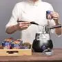 Druckglas Teekanne Küchen Lebensmittelbehälter Blau Weiß Kaffeebecher Mini Porzellan Teetasse Crockery Tee Kaffee Zucker Aufbewahrungsglas Tank, LHBXyishangxiaoguan