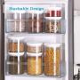 Cereal Storage Containers Dispenser Cookie Jar Plastic with Lids Airtight Bpa Free Large, Food Storage Containers for Kitchen Pantry Organization Canister Candy Bulk, 3-Pieces (Size : 900mL)