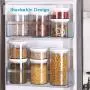 Cereal Storage Containers Dispenser Cookie Jar Plastic with Lids Airtight Bpa Free Large, Food Storage Containers for Kitchen Pantry Organization Canister Candy Bulk, 3-Pieces (Size : 600mL) Cereal Storage Containers Dispenser Cookie Jar Plastic with Lids Airtight Bpa Free Large, Food Storage Containers for Kitchen Pantry Organization Canister Candy Bulk, 3-Pieces (Size : 600mL)