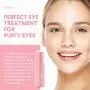 VieBeauti Cooling & Glowing Eye Balm – Hydrating Eye Cream Reduces Puffiness, Discoloration and Wrinkles with Nutrient-Rich Botanicals and Vitamin E – Visible Results in 1 Use (0.35 oz) Pink
