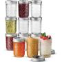 Ball Regular Mouth Mason Jars 8 oz, 12 Pack Canning Jars, With Regular Mouth Lids and Bands, For canning, Freezing, Fermenting, Pickling, Preserving - Microwave & Dishwasher Safe + SEWANTA Jar Opener