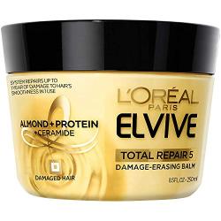 LOreal Paris Hair Care Elvive Total Repair 5 Damage-Erasing Balm, Almond and Protein, 8.5 Fluid Ounce