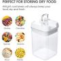 Airtight Food Storage Containers, Vtopmart 6 Pieces Small BPA Free Plastic Cereal Containers with Easy Lock Lids,for Kitchen Pantry Organization and Storage,Include 24 Labels