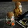 Bocal en verre borosilicate résistant au plomb, 1 pièce, 500 ml – Idéal pour le thé, le café, les grains, les biscuits, la farine, les bonbons, les épices.
