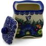 Polish Pottery 4?-inch Jar with Lid (Butterfly Splendor Theme) Signature UNIKAT + Certificate of Authenticity