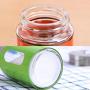 DUDDP Storage Spice lar set Kitchen Seasoning Jar, Rotating Hole Glass Seasoning Bottle, Spice Jars Reusable, Sealed Moisture Proof (Color : Green)