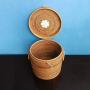 Shelf Floating Rattan Storage Jar Tea Pot Coffee Pot Storage Tea Tube Storage Tank.