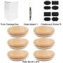 Bamboo Mason Jar Lids Wide Mouth Storage Canning Jar Lids, CNVOILA 6 Pack Lids for Wide Mouth Mason Jar