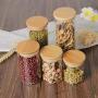 Food Storage Bottles Glass Jar Sealed Cans With Cover Large Capacity Tampion Cereals Candy Jars Tea Box,6.5X8Cm 1 Piece