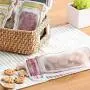 elegantstunning Mason Jar Pattern Sealing Food Bags for Cookies Snacks Spice Storage Large 3 pcs