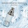Sterile Airless Pump Bottle 1oz - Refillable Cosmetic Container – Best as Makeup Foundations and Serums - Lightweight Leak Proof & Shockproof Container. BPA Free