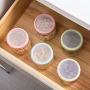 storage jar Grain container Food container Storage Box，Home glass sealed cans kitchen grain food storage storage box, green