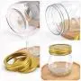 Betrome 10 OZ Mason Jar with Golden Regular Lid and Bands for Jam, Jelly, Honey, Beans, Spice, Wedding Favors, Shower Favors, Party Favors(24 Pack)