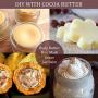 Raw NATURAL COCOA (CACAO) BUTTER BLOCK Best Quality Rich Natural Chocolate Aroma For Lip Balms, Stretch Marks, DIY Base for Body Butter & Soap Making (USA) - 8 oz