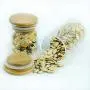 Glass Food Storage Containers with Lids - Set of 2 Kitchen Canisters - Big and Small Airtight Food Jar for Pantry Candy Cookie Rice Spice Sugar or Flour Container by X-Value