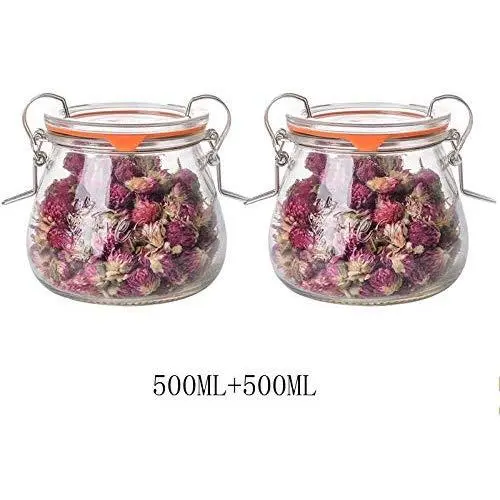Bouteille en verre Yl Ly Sealée, Pot Transparent Passion Fruit Honey Lemon, Récipient de Stockage Maison, Bonbons, 2 x 500ml Bouteille en verre Yl Ly Sealée, Pot Transparent Passion Fruit Honey Lemon, Récipient de Stockage Maison, Bonbons, 2 x 500ml