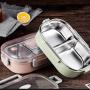 Lcxliga Bento Box Picnic Outdoor Activity Travel Kitchen Food Storage Stainless Steel Heat Insulation Container Lunch Box (Color : Bronze)