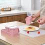 DUDDP Storage Spice lar set Seasoning Jar Set, Seasoning Box with Lid, Spice Jars Reusable, Seasoning Box, with Spoon (Color : Pink3)