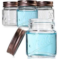 Juvale Bulk 2 Ounce Mini Mason Jars Shot Glasses with Lids (12 Pack)