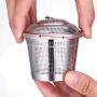 Kitchen Food Storage Jar Airtight Food Storage Kitchen Glass Jar Moisture-Proof Home Multi-Purpose Jam Bottle Cruet 304 Stainless Steel Ball