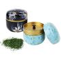 Tea Caddies Tea Jar Storage Holder Teaware Coffee Powder Organizer Cans Round Metal Tea Box Mini Matcha Container,E