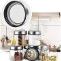 Glass Sealed Jars, Moisture-Proof Kitchen Food Containers, Storage Of Spices/Salt/Pepper