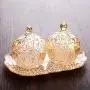 YL LY Glass Sugar Sugar Jar European Creative Crystal With Cover Sugar 盅 Wedding Snacks Cans Candy Jar Decorative Ornaments