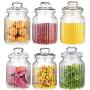 UPKOCH 2Pcs Glass spice pot salt pepper organizer sauces dressing holder for tea leaf food candies (950ml)
