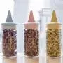 Bouteilles de Condiments en Métal avec Bouchon en Chine de Porcelaine – Récipients de Conservation en Gros – Pots en Verre pour Épices – Organisateur de Cuisine Original (Couleur : Rose Tower) Bouteilles de Condiments en Métal avec Bouchon en Chine de Porcelaine – Récipients de Conservation en Gros – Pots en Verre pour Épices – Organisateur de Cuisine Original (Couleur : Rose Tower)