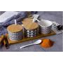 Mini Spice Jars Ceramic seasoning box Japanese kitchen household seasoning jar set