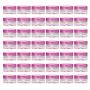 LONGWAY 0.17 Oz (5g) Muticolor Small Plastic Jars with Lids | Mini Empty Lotion Containers - for Travel Cream Samples, Lip Balm & BPA Free (Pack of 42, Pink)