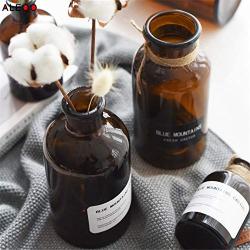 Chic Minimalist Glass Storage Jars Scandinavian Vogue Elegance Desk Storage Bottle Organizer Coffee Tea Flower Container Decor Glass Storage Containers With Lids