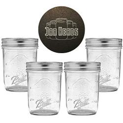 Sunshine Mason Co. Mason Jar Drinking Glass Pint Size (16 ounce, 473 mL)  Regular Mouth 6 Pieces