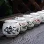 Chinesisch Stil Keramik Tee-Caddy Tragbarer Reise-Teespender Tee-Behälter Versiegelte Aufbewahrungsflaschen Gewürz- und Lebensmittelbehälter für die Heimdekoration