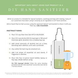 NaturSense Organic Aloe Vera Gel Great for Face, Hair, Sunburn Relief, Acne, Razor Bumps, Psoriasis, Eczema, Dry Skin Hydration - 12 oz.