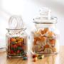 Yl Ly  Honey Glass Bottle Jam Bottle Cereal Enzyme Jar Candy Nut Storage Jar Glass Jar 1350Ml