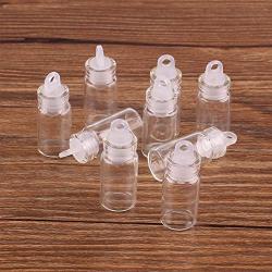 | Storage Bottles & Jars | 100pcs 11226.5mm 1ml Mini Glass Wishing Bottles Tiny Jars Vials With Plastic Stopper | by HUDITOOLS | 1 PCs