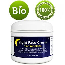 Anti Aging Night Cream Moisturizer for Dry Skin - Firming Cream For Women & Men - Best Anti Wrinkle Cream for Sensitive Skin - Collagen Booster - Skin Care with Antioxidants & Shea Butter