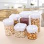 UPKOCH 2pcs Food Storage Container Square Storage Jar for Nuts Tea Spice (1.3L)