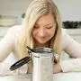 Best Airtight Coffee Canister for Fresher Beans and Grounds - Large Stainless Steel Food Container with Date-Tracker, CO2 Release Valve, Measuring Scoop and Silicon Base by FikaPress Best Airtight Coffee Canister for Fresher Beans and Grounds - Large Stainless Steel Food Container with Date-Tracker, CO2 Release Valve, Measuring Scoop and Silicon Base by FikaPress