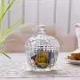YL LY Kreative Ananasförmige Lidsüßigkeiten Zuckerwürfelbehälter Glas Kleine Dose Transparente Sektion 1
