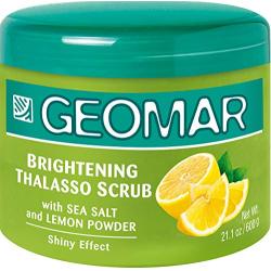 Geomar Lemon Scrub - Natural Lemon Exfoliator for Skin - Exfoliating Scrub with Lemon, Dead Sea Salt, Volcanic Sand and Nourishing Oils - 21 Ounces