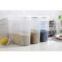 HUPLUE Plastic Kitchen Square Food Storage Containers Canister Grain Storage Tanks Food Storage Jar Airtight Food Storage Containers