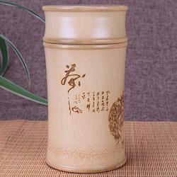 | Storage Bottles & Jars | Bamboo Storage Bottles For Kitchen Jars Tea Container Cans Case Organizer Spice Box Canister Carving Round Tea Caddy Decoration | by HUDITOOLS | 1 PCs