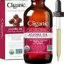 Cliganic USDA Bio-Öl, 100% Rein (4oz Groß) | Natürliche Kaltgepresstes Unverarbeitetes, Hexanfreies Öl für Haar & Gesicht | Basismittelöl | Cliganic 90 Tage Garantie